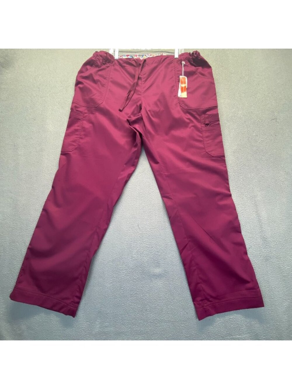 Koi Scrub Pants Women’s 3X  Regular  Wine Cargo Nursing Medical